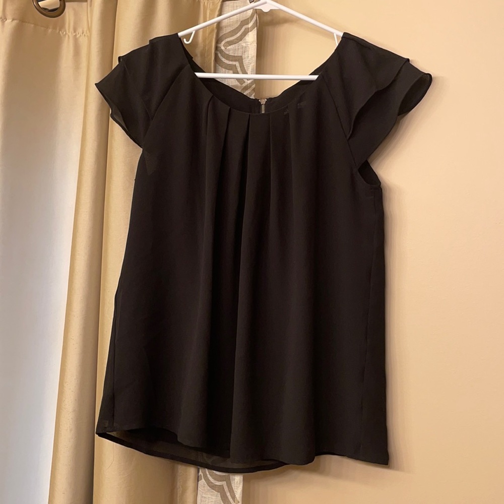 Black flowy blouse